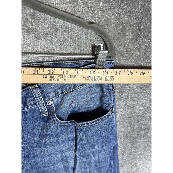 Levis 559 Jeans Mens Size 33x32 Blue Denim Straight Leg 5 Pocket Cotton - Picture 9 of 12